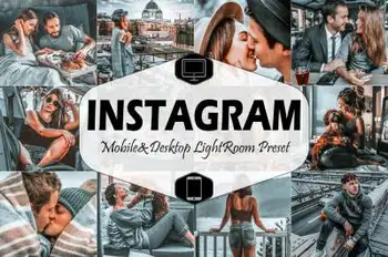 [人文旅行-lr预设]Ins流行灰色色彩LR/手机Instagram Mobile  Desktop Lightroom Presets