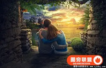 人像照片高级合成教程案例-Sunset Effect