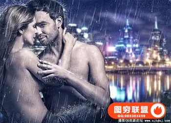 photoshop人像雨景照片合成视频教程