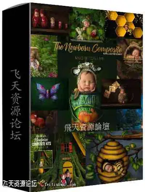 [新生儿童]Meg Bitton-新生儿构图摄影及后期创新设计魔法背景合成教程-中文字幕