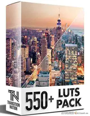 550多个专业婚礼人像城市风景旅拍电影胶片视频调色LUT预设