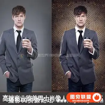 CS276_高端商业欧美男士肖像人像摄影后期PS精修调色合成