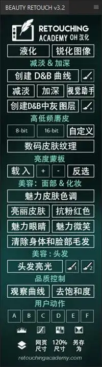 ps插件RA Beauty Retouch Panel v3.2汉化版|人像D&B/中性灰磨皮扩展 支持2019-ps滤镜插件