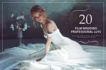 20电影胶片婚礼颜色分级LUT预设包 20 Film Wedding LUTs Pack