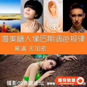 钟百迪 唯美糖水人像后期调色规律视频集