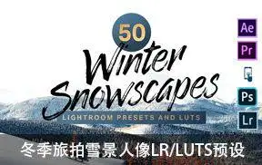 [人文旅行-lut/lr预设]冬季旅拍雪景人像LUT预设包 Winter Lightroom Presets and LUTs
