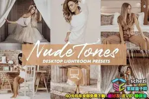 [人像预设-lr预设][人像] INS网红博主裸色人像Lightroom预设