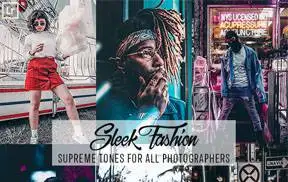 [人文旅行-lr预设]城市风景夜拍时尚扫街Lightroom预设+手机版APP预设SupremeTones Sleek Fashion Lightroom Presets
