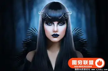 PS人像后期修图合成教程-The Dark Side
