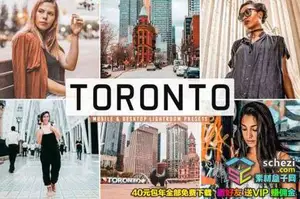 [人像预设-lr预设][人像] 多伦多城市旅拍人像婚礼Lightroom预设
