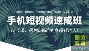 虎课网 手机短视频速成班 12节课带你0零基础变身视频达人