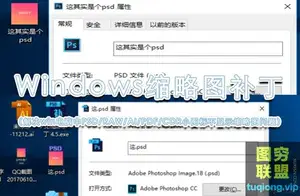 解决PSD/RAW/PDF/EPS/AI/CDR缩略图不显示问题的补丁