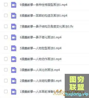 ★漫画手绘教程★结构 五官 手绘漫画技法视频