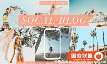 锐利清晰色彩增强移动手机版lr预设 SoCal Mobile Blogger Presets