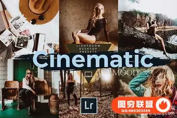 INS网红风格电影情绪人像LR预设 Cinematic Mood LR Desktop Presets