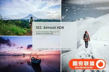 旅拍风光人文HDR预设INS照片Lightroom/PS预设|移动APP照片滤镜