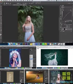 古风/肖像/私房/婚纱/工笔画 人像摄影后期实战课程附素材