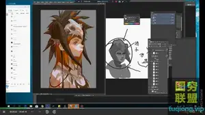 Krenz K大原画绘画色彩视频课程 8课 25GB