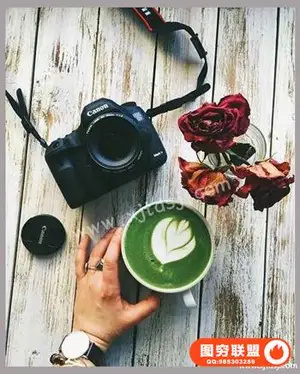 Instagram和Co的移动平面摄影