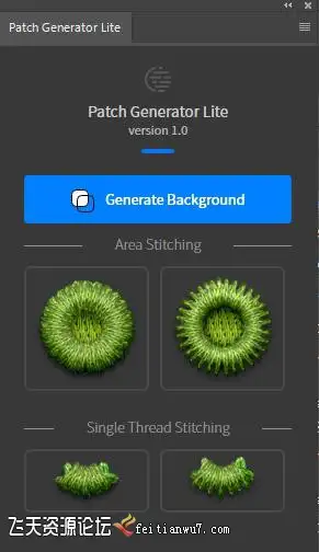 ps插件线绒针织品PS扩展插件 Patch Generator Lite(附视频教程)-ps滤镜插件