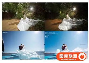 S婚礼飘沙视频教程,婚纱飘纱修饰视频教程,含PSD素材