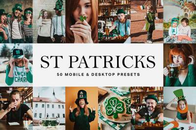 抹茶绿电影胶片LR预设+LUT预设St Patricks Day Lightroom Presets LUTs