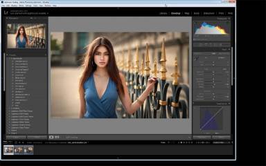 摄影师 Lods Franck 人像修饰教程系列 Portrait Retouching: Leana
