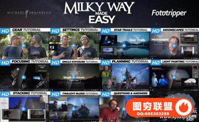 Michael Shainblum-银河系摄影一点通和后期修饰附带RAW素材