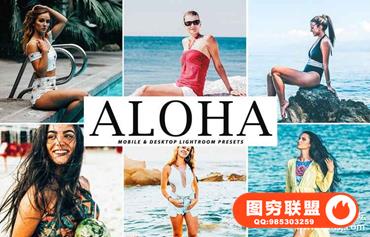 旅拍人像复古优美情绪LR预设+手机LR APP滤镜Aloha Lightroom Presets