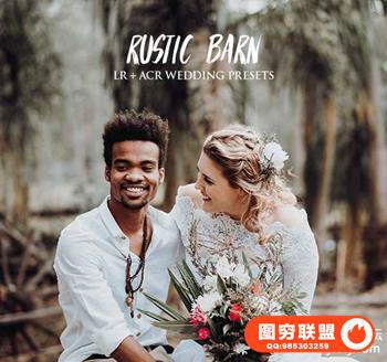 淳朴乡村婚礼胶片感人像LR预设 Andrewsuncolor Rustic Barn Lightroom