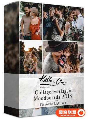 LR排版拼贴模板预设 Kathi and Chris Collagenvorlagen Moodboards