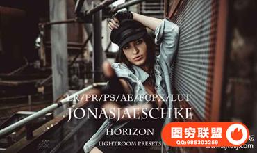 INS网红Jonas Jaeschke黑暗电影胶片街拍lr预设PR/PS/AE/FCPX/LUT预设