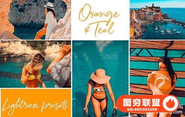 Instagram流行色Orange & Teal Lightroom预设+手机版APP滤镜