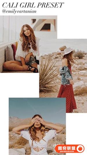 时尚摄影博主Emily Vartanian美式胶片风LR预设Cali Girl (Mon Cherie)