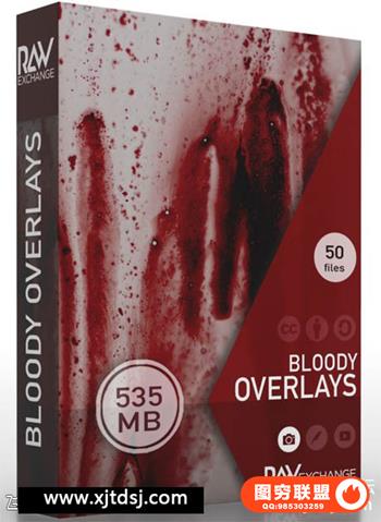 RAWexchange-高清流淌的血液血迹血浆飞溅图片叠加合成素材
