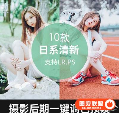 Lightroom预设 ACR预设 日系小清新 精选10款实用预设