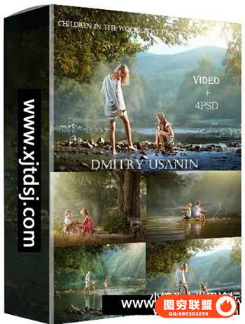 俄罗斯摄影师 Dmitry Usanin 树林里儿童摄影及后期光影塑造