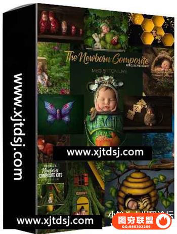 Meg Bitton-新生儿构图摄影及后期创新设计魔法背景合成教程