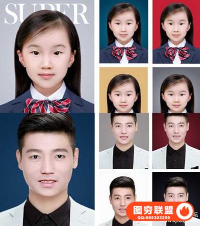 棚拍最美证件照形象照从拍摄到后期修图全教程附带素材和PSD