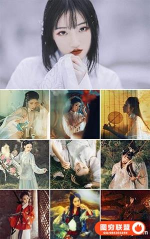 夏弃疾唯美古风汉服人像摄影后期教程