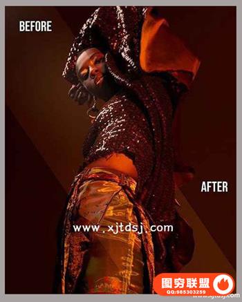 人像摄影后期时尚编辑视频附带素材skin