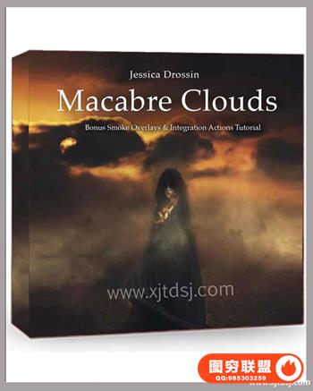 Jessica Drossin--特效日落天空烟雾背景叠加素材包附动作和视频