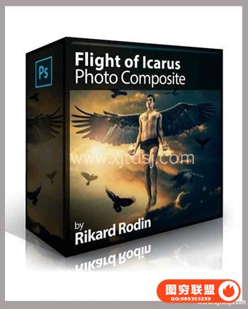 PhotoSerge - Flight of Icarus Photo Composit人像合成附带素材
