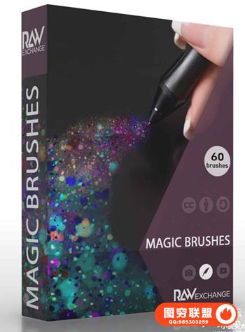 RAWexchange - 雨、冰雹和雪。光笔刷Magic Brushes
