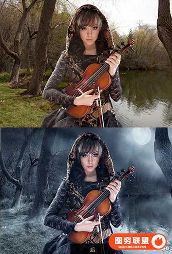 Josh Rossi将白天图像转换为夜间戏剧性效果附带素材