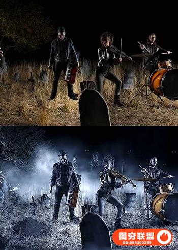 Josh Rossi合成创建神秘的僵尸之夜附带素材