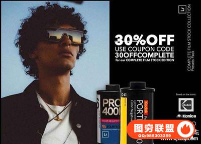 专业时装肖像柯达富士爱克发电影胶片相机lightroom预设