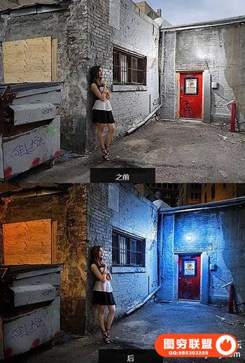 Josh Rossi将白天图像转换为夜间时尚合成附带素材