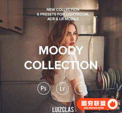 葡萄牙摄影师Luizclas穆迪人像LR预设Moody lightroom.ACR.Mobile Presets