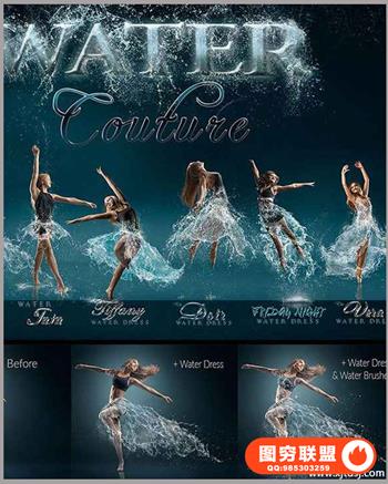 Shirk Photography --PSD水花素材PS叠加素材附带视频